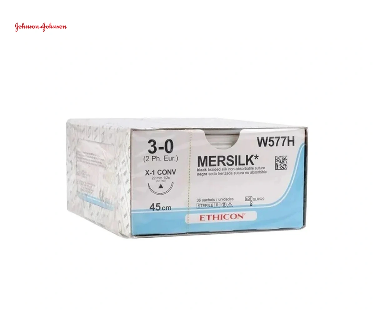 Шелк (MERSILK) — нерассасывающийся плетёный шовный материал