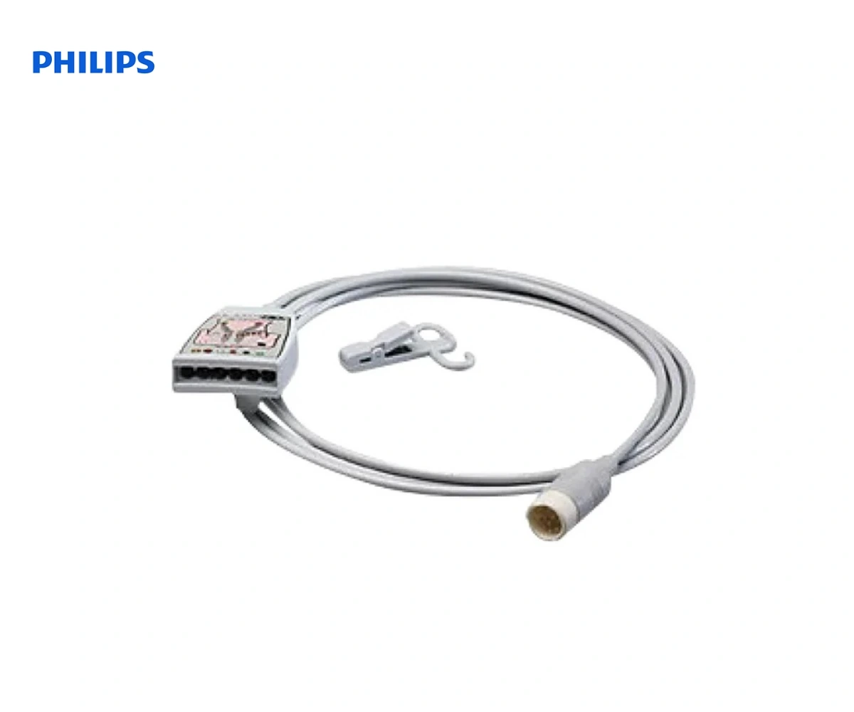 Магистральный кабель ЭКГ PHILIPS 6-отведений 2.7 м M1667A