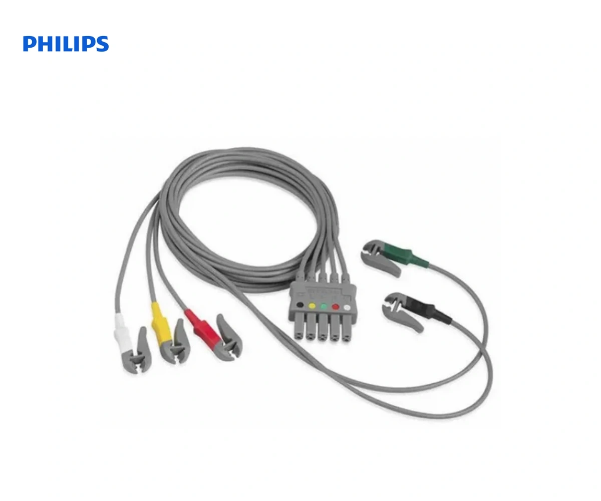 Набор ЭКГ-отведений PHILIPS EFFICIA 5 граббер IEC