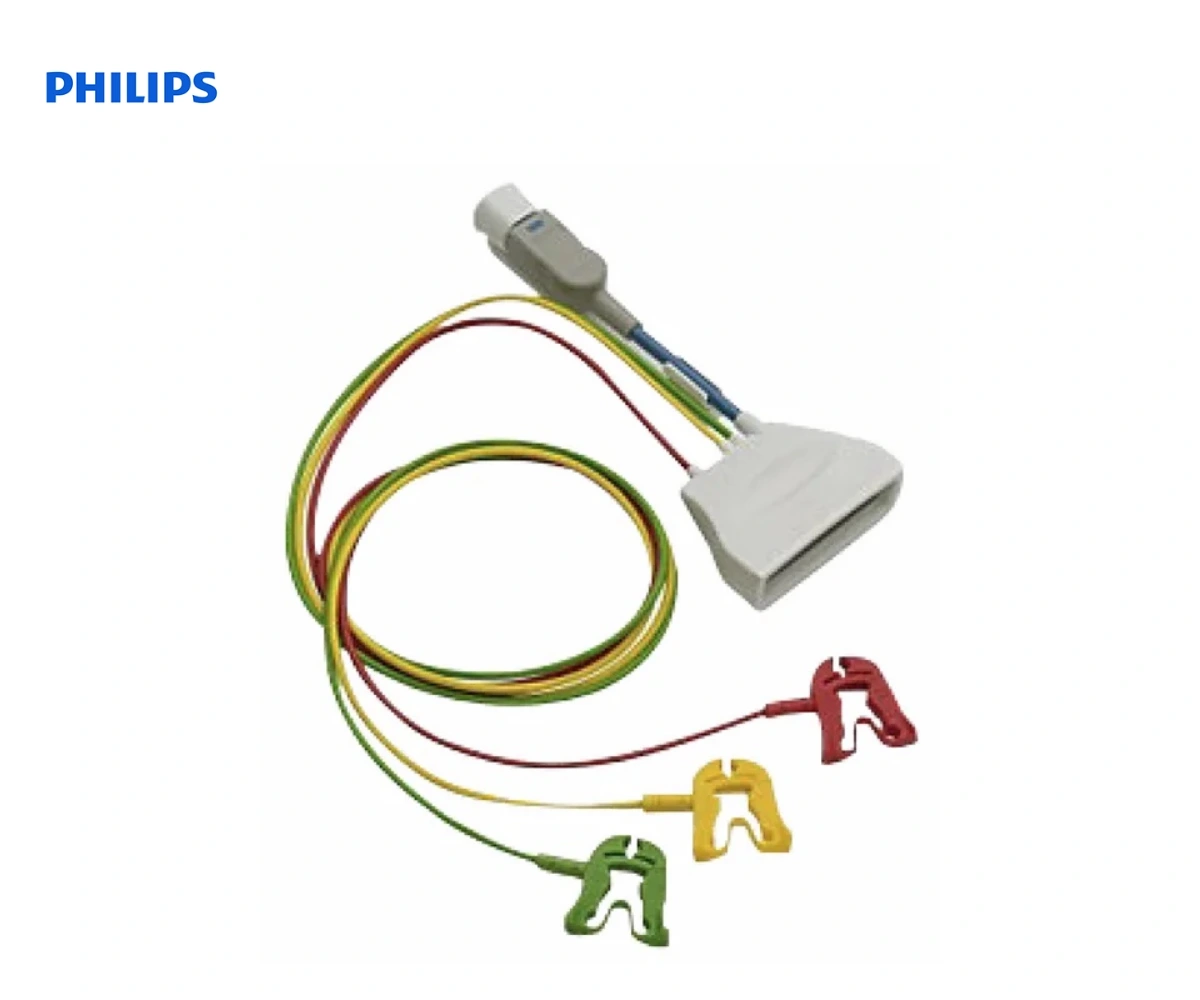 Кабель телеметрии ЭКГ PHILIPS 3 отведения IEC
