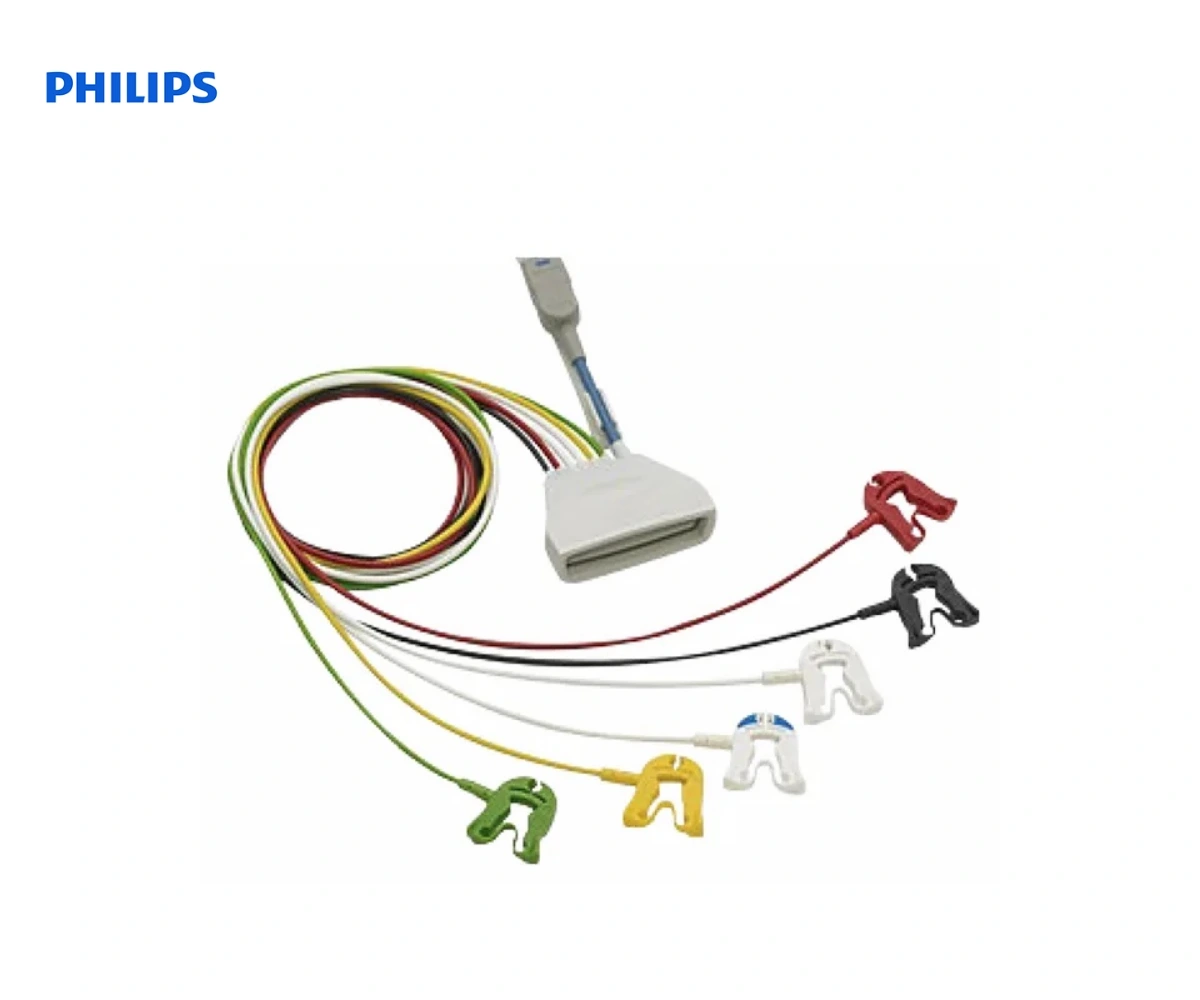 Телеметрический кабель ЭКГ PHILIPS на 6 отведений