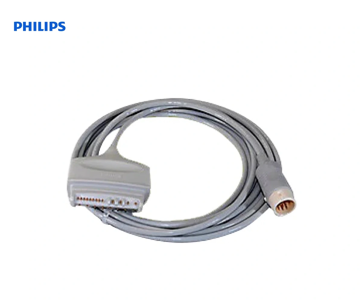 Телеметрический кабель ЭКГ PHILIPS AAMI/IEC 2.7 м