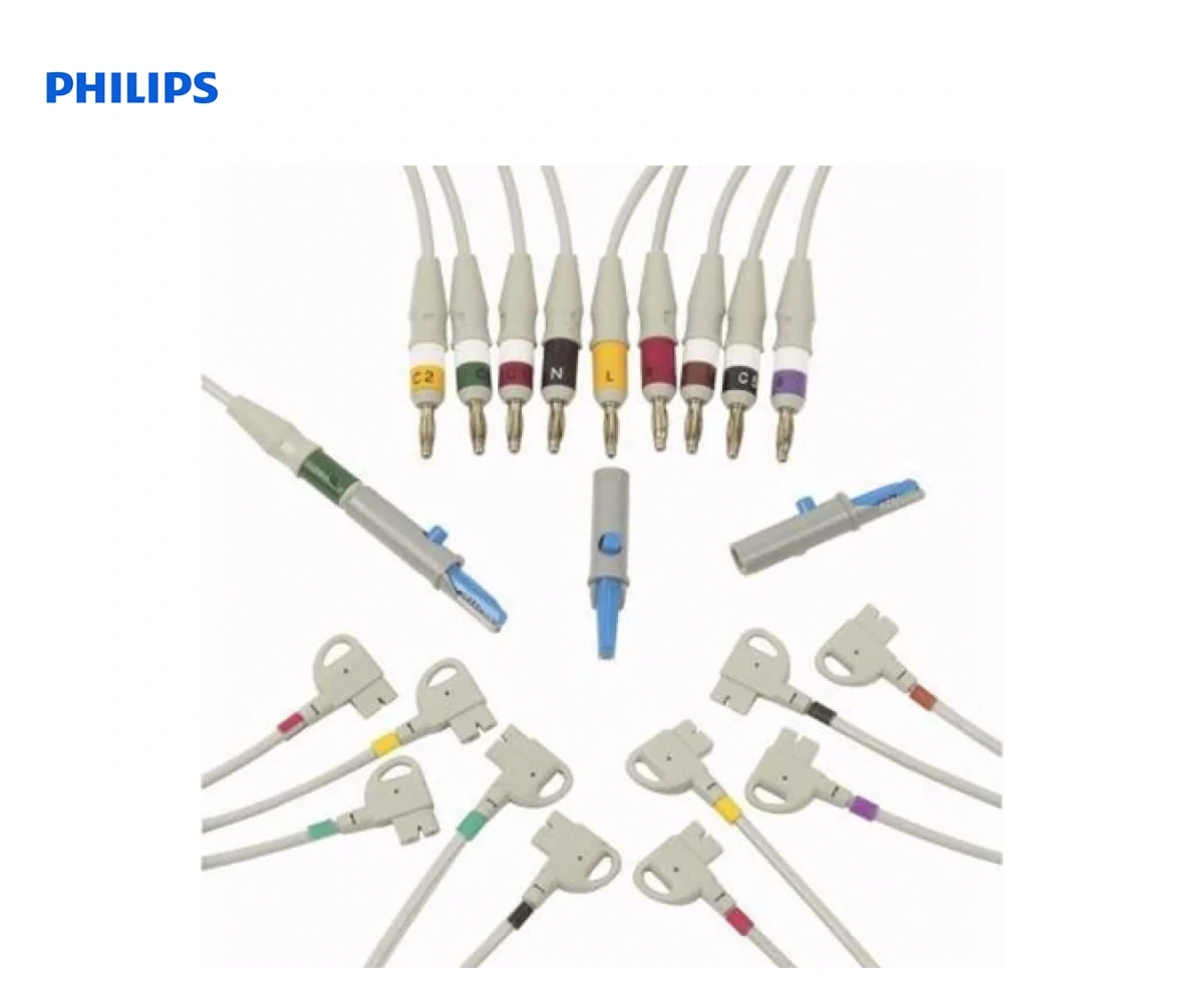 Комплект ЭКГ кабелей PHILIPS 10 отведений IEC