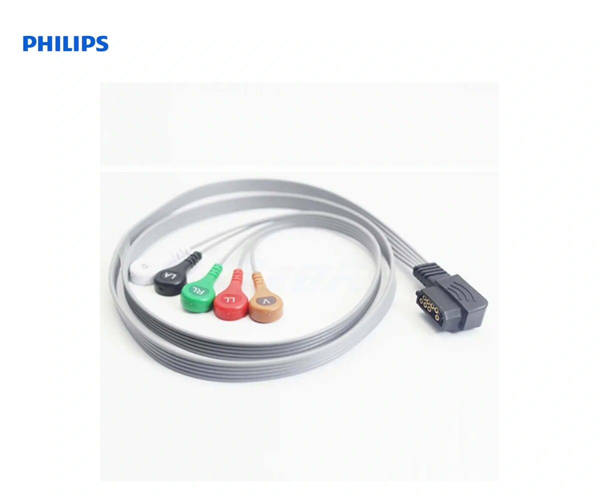 ЭКГ-кабель для холтера PHILIPS DIGITRAK XT 5 отведений