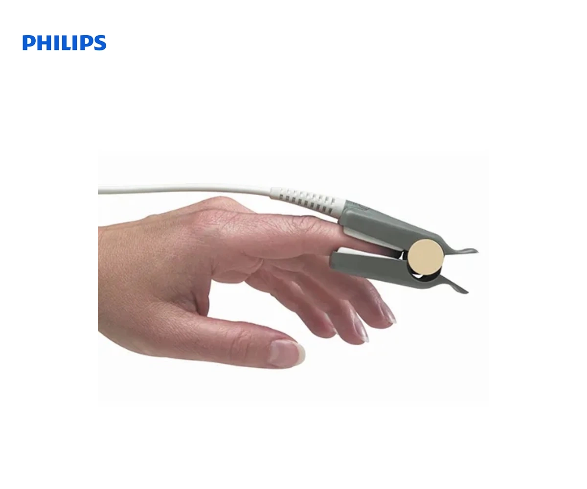 Многоразовый SPO2 датчик-клипса PHILIPS M1196A/T — вид 2