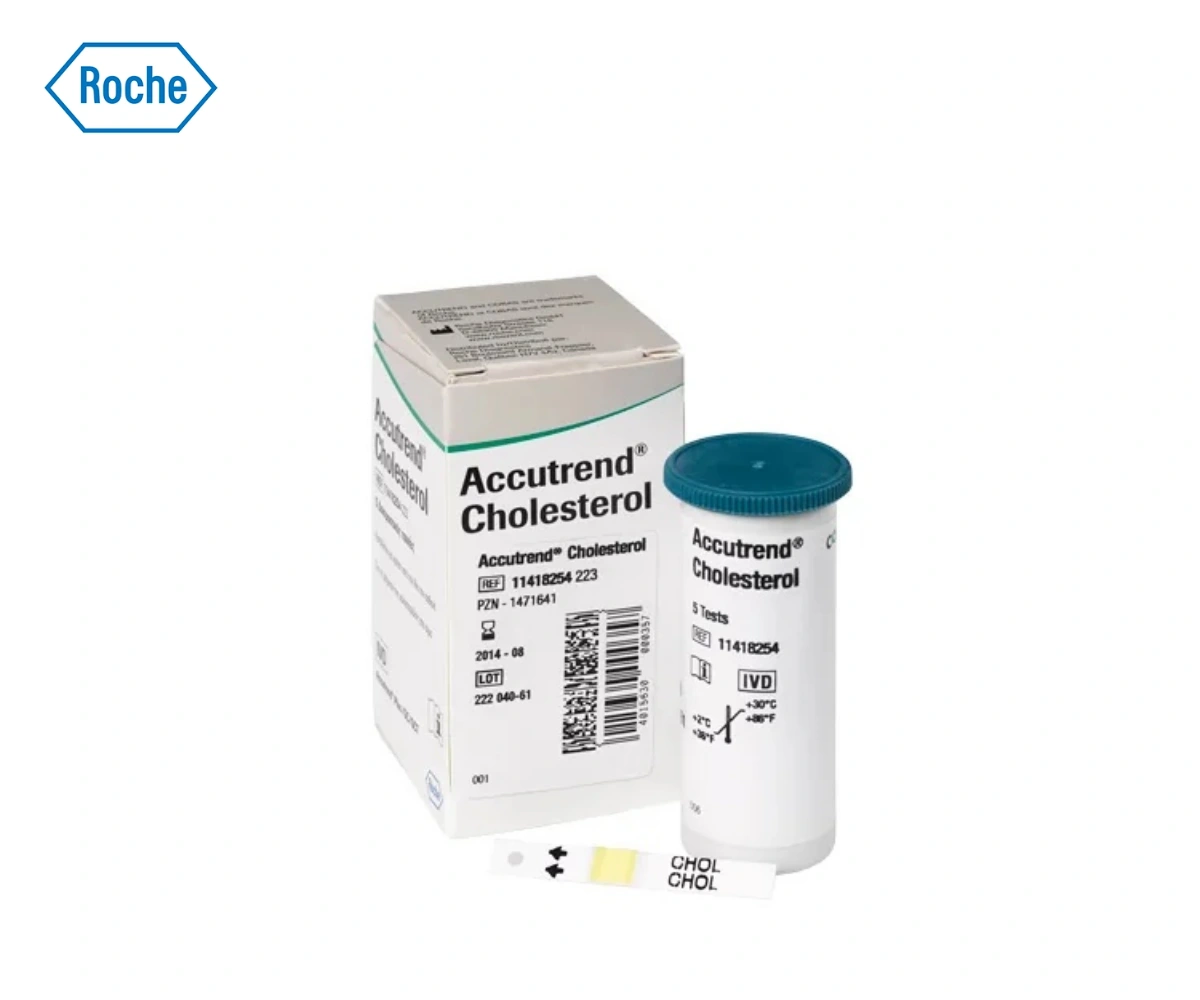 Тест-полоски для определения уровня холестерина ACCUTREND PLUS (ACCUTREND CHOLESTEROL)