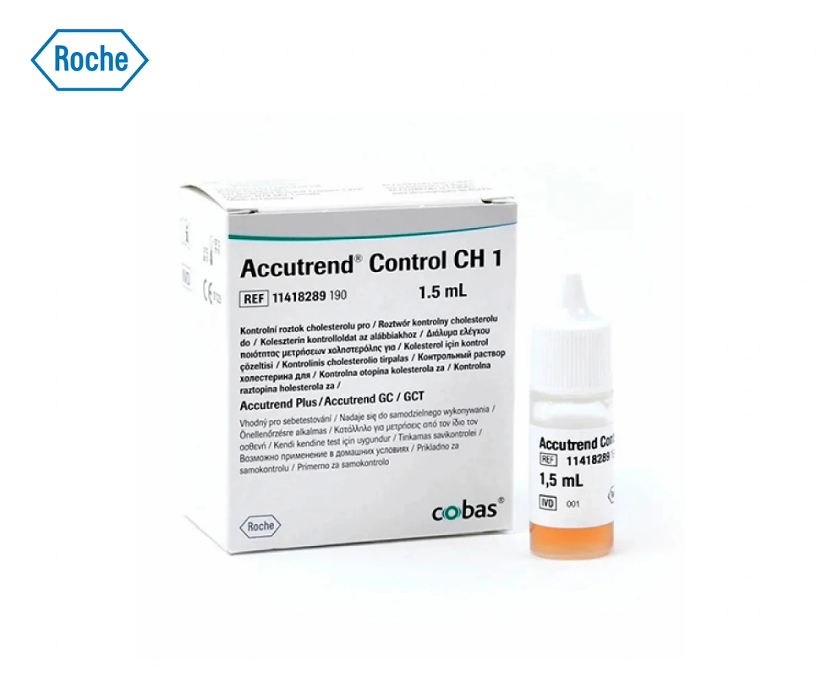 Контрольный раствор для проверки тест-полосок на холестерин ACCUTREND PLUS (ACCUTREND CONTROL CH 1)